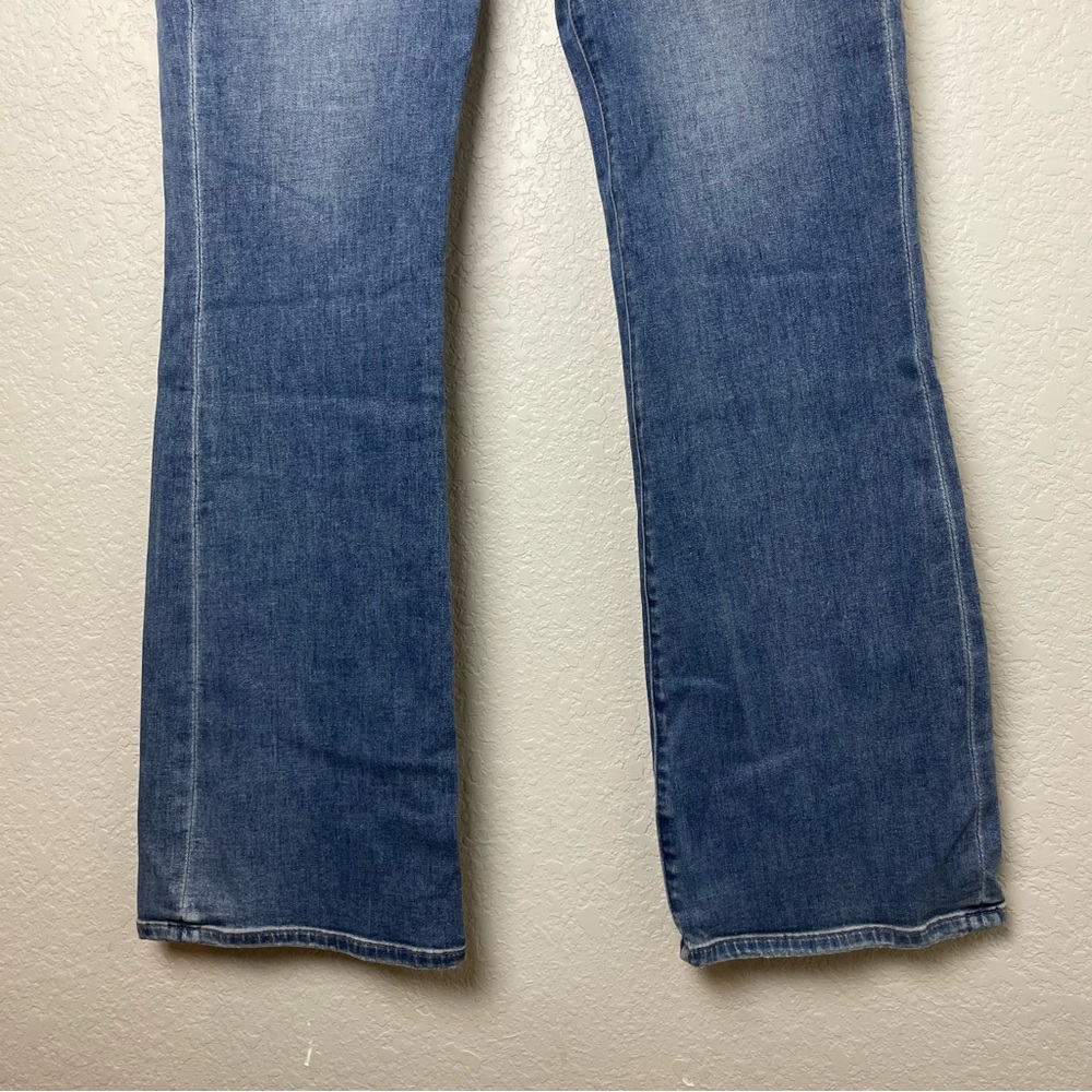 BNWT! Express Light Blue Bootcut Super High Rise Jeans Size 12L - Picture 5 of 10